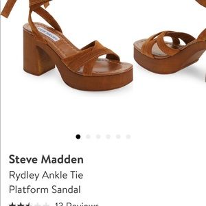 Steve Madden, Rydley Ankle Tie Platform Sandal